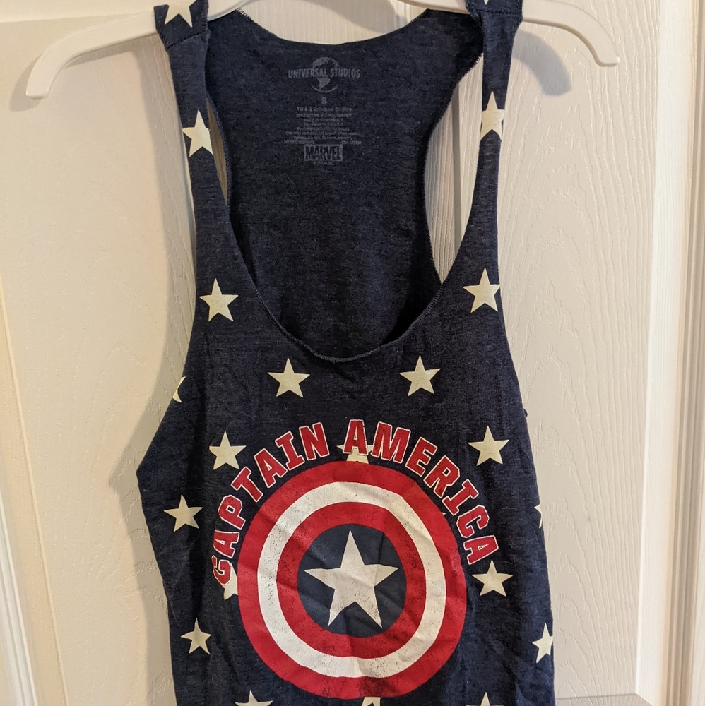 Captain America racerback tank top